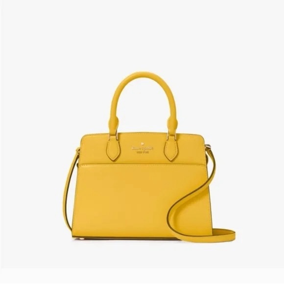 Kate Spade Madison Small Satchel crossbody bag Daffodil - Picture 10 of 13